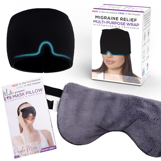 2pk Migraine Relief Cap & Dry Eyes Sleep Cover