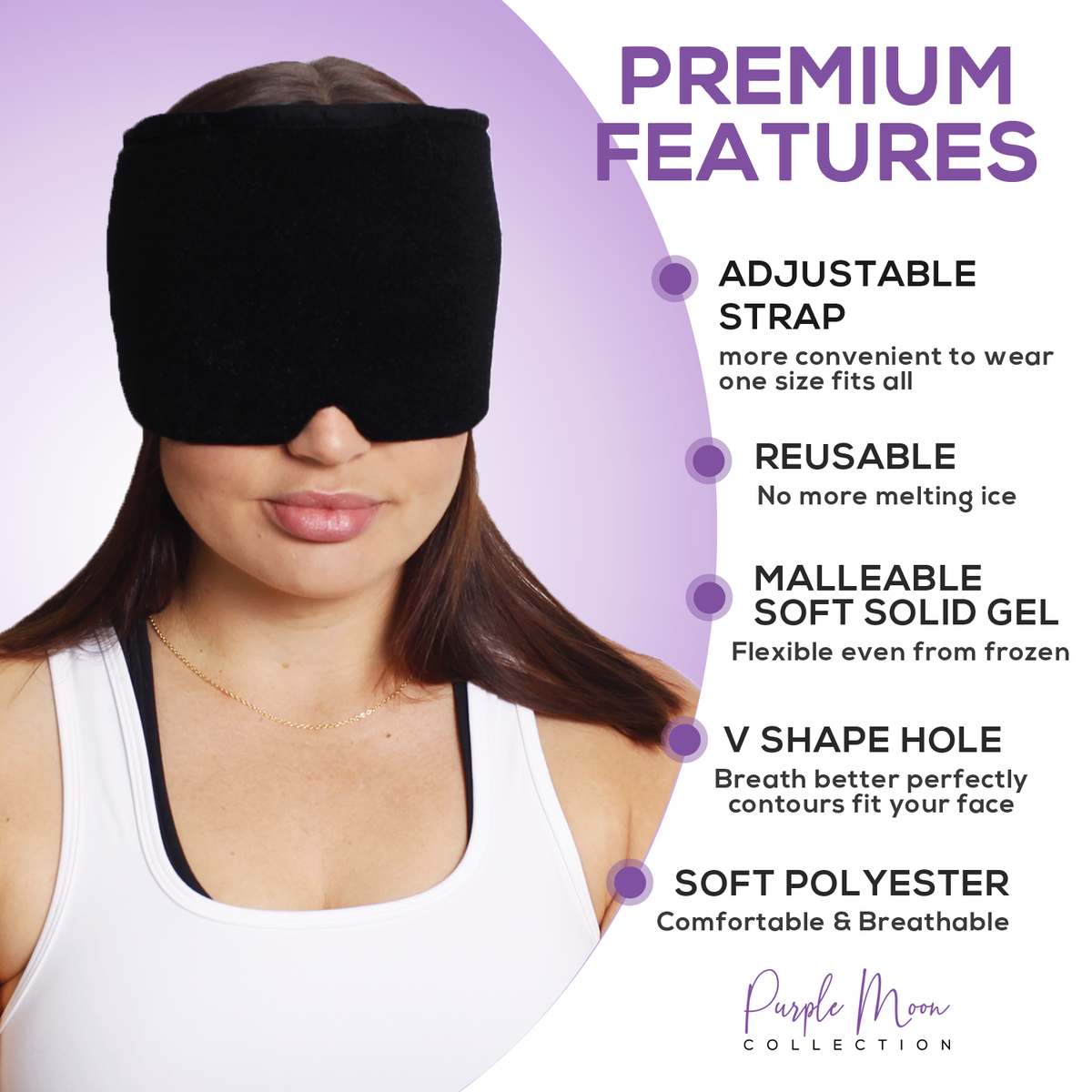 2pk Migraine Relief Cap & Dry Eyes Sleep Cover