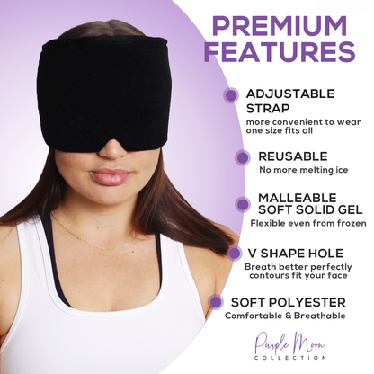 2pk Migraine Relief Cap & Dry Eyes Sleep Cover