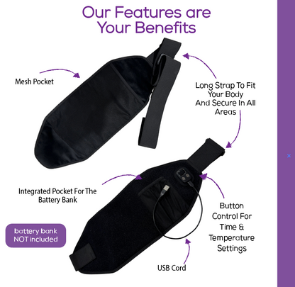Flexi-Heat Portable Electric Heating Pad - Battery NOT Included