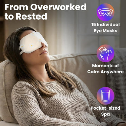 LidHaven® Steam - Self Heating Warm Compress for Dry, Tired Eyes | 30 Count