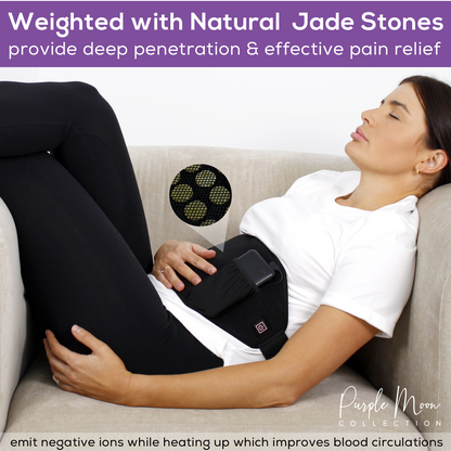 Jade Stone Infrared Electric Heating Pad Includes Battery Bank