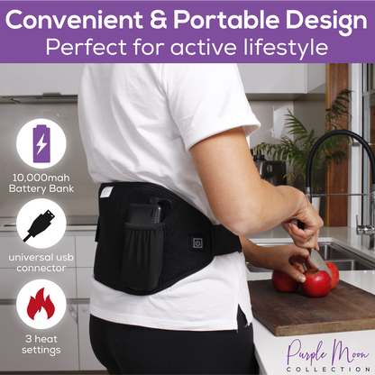 Jade Stone Infrared Electric Heating Pad Includes Battery Bank