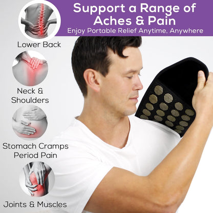 Jade Stone Infrared Electric Heating Pad Includes Battery Bank